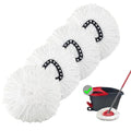 4 Pack Spin Mop Replacement Heads Mop Refills Microfiber Mop Replace Heads Safe for All Hard-surfaced Floors