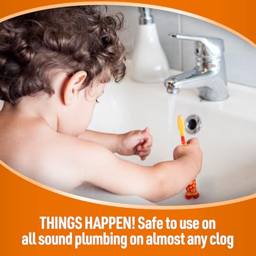 CLR Clog Free Drain Pressurized Drain Clog Remover - For Use on Sinks, Showers, Bathtubs, Toilets and More, 4.5 Ounce Aerosol Can (Pack of 4)