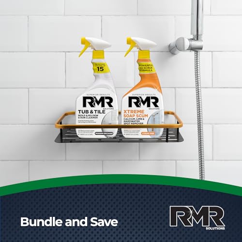 RMR Bathroom Breakthrough Bundle – Tub & Tile Cleaner + Xtreme Soap Scum Remover, 2-Step Deep Clean System for Shower, Tub, Tile, Grout, & Glass Buildup, Stains, & Grime, 2–32 Oz Bottles