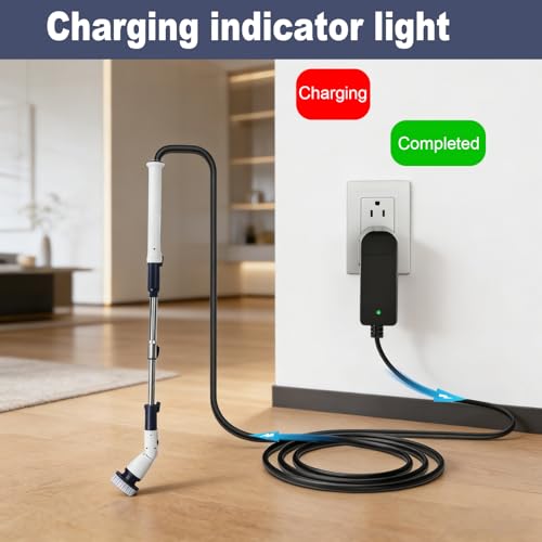 8.4V Charger for Casabella Spin Scrubber Compatible with Casabella 8501010 Spin Scrubber 7.4V 2000mAh Battery Charger Power Adapter Supply Cord