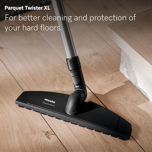 Miele Complete C3 Limited Edition Bagged Canister Vacuum Cleaner with AirClean System, AllTeQ Universal Floorhead, and Parquet Twister Floorbrush, in Tayberry Red