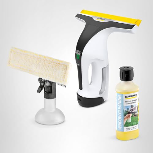 Kärcher WV 6 Electric Window Vacuum Squeegee 11" - Cleans Showers, Mirrors, Glass, and Countertops - Electric Squeegee