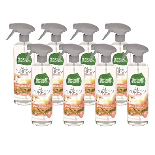 Seventh Generation Natural All-Purpose Cleaner, Morning Meadow, 23 Oz Trigger Spray Bottle, 8/Carton