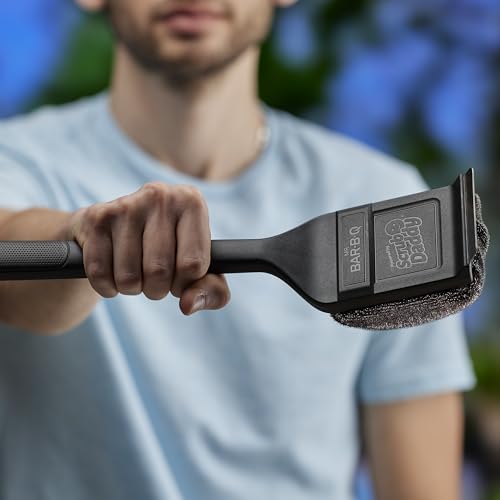 Mr. Bar-B-Q Steam Clean Grill Brush Powered by Scrub Daddy