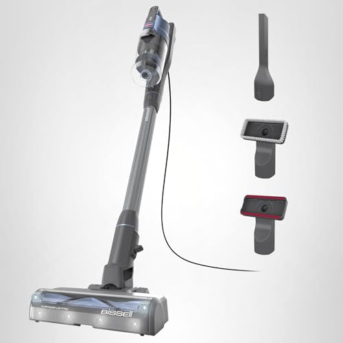 Bissell PowerClean FurFinder Corded Stick Vacuum, Tangle-Free Brush Roll, 30-Foot Power Cord, Self-Standing, HEPA Filtration, Bright Headlights, 4282K