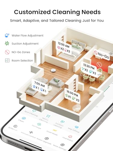 Lefant LiDAR Robot Vacuum and Mop, 90-Day Self-Emptying, 190° PSD Obstacle Avoidance, Customized Cleaning, Multi-Floor Mapping, 5500Pa Strong Suction, 140 Min Runtime, WiFi/Alexa/APP/iWatch, M2 Pro