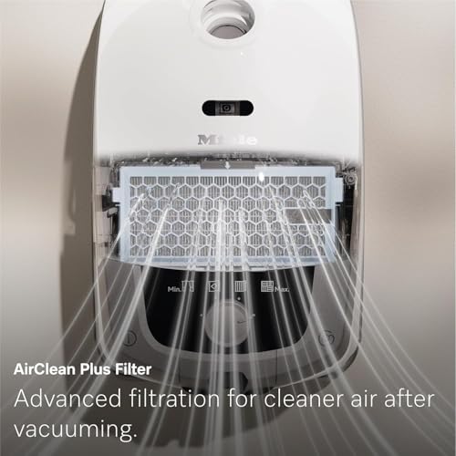 Miele Guard S1 Electro Bagged Canister Vacuum Cleaner, AirClean Plus Filtration, SEB 217-3 Electrobrush & SBB 300-3 Parquet Twister, 1200W Powerful Suction, Compact & Lightweight, Casa Grey
