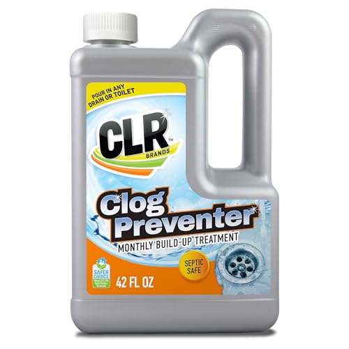 CLR Clear Pipes & Drains Clog Remover and Cleaner, For Shower, Sink, Toilet, Garbage Disposal, 42 Ounce Bottle