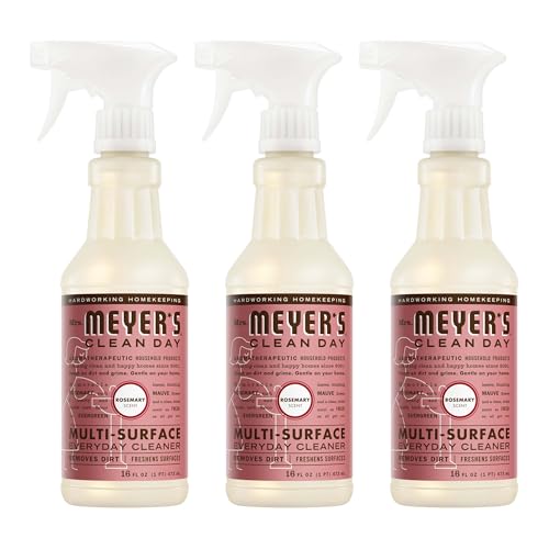 MRS. MEYER'S CLEAN DAY Multi-Surface Everyday Cleaner, Rosemary Scent, 16 Ounce Bottle, Pack of 3