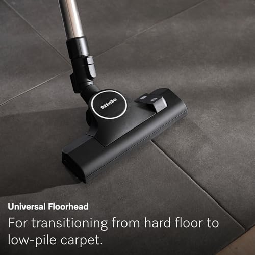 Miele Complete C3 Limited Edition Bagged Canister Vacuum Cleaner with AirClean System, AllTeQ Universal Floorhead, and Parquet Twister Floorbrush, in Tayberry Red