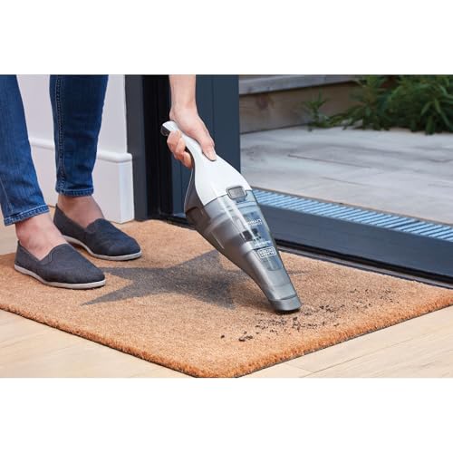 BLACK+DECKER dustbuster Cordless Handheld Vacuum, Portable Car Vacuum Cordless Rechargeable, Wall Mount, Strong Suction QuickClean (HNVC215B10)