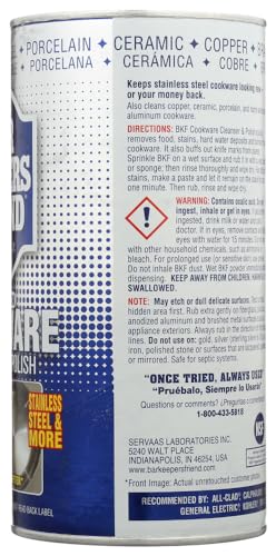 Bar Keepers Friend Cookware Cleanser and Polish Powder - 12oz