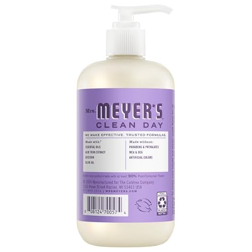 Mrs. MEYER'S Kitchen Set, Dish Soap, Hand Soap, and Multi-Surface Cleaner, 3 CT (Lilac)