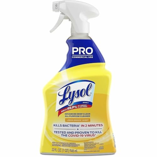 Lysol Professional Advanced Deep Clean All Purpose Cleaner, Lemon Breeze Scent, 32 oz. (1920000351)