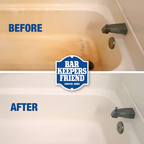 Bar Keepers Friend Cookware Cleanser Polish 13.5 oz and More Spray Foam Rust Stain Remover 25.4 oz Bundle