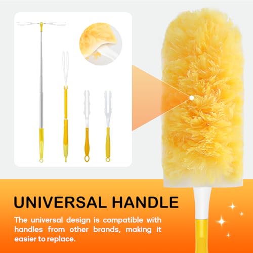 SetSail 30 Count Duster Refills for Swiffer Duster with 1 Handle Dusters for Cleaning Disposable Duster Refill Multi Surface 360 Duster Cleaner Kit for Ceiling Fan, Blind, Furniture