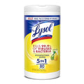 Lysol Disinfectant Wipes, Multi-Surface Antibacterial Cleaning Wipes, for Disinfecting and Cleaning, Lemon and Lime Blossom, 80 Count (Pack of 1)