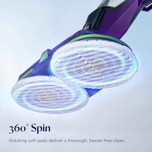 Bissell Spinwave Cordless Pet Spin Mop, 18V Electric Hard Floor Cleaner with Reusable Washable Pads, Pet Stain Removal for Sealed Wood Tile & Laminate Floors, 23157