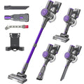 BlueEpic Cordless Vacuum Cleaner, 40KPA 45Mins Rechargeable Vacuum Cordless, Stick Vacuum with 2 Adjustable Modes, Handheld Vacuum for Home/Pet Hair/Carpet/Floor (Purple)