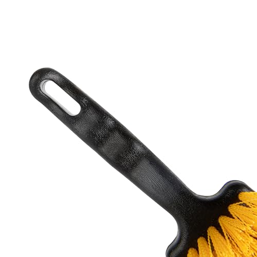 Restaurantware-Clean Tek Professional 10.24 Inch Utility Brush, 1 Heavy-Duty Scrub Brush - Plastic Bristles, Ergonomic Handle, Black Plastic Cleaning Scrub, Ideal for Indoor and Outdoor Cleaning