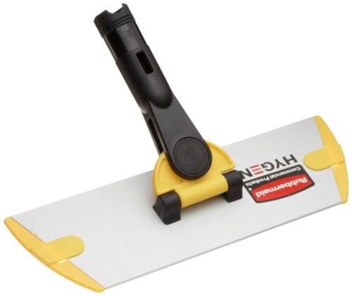 Rubbermaid Commercial Products HYGEN Microfiber Quick-Connect Mop Frame 11 inch Silver for Janitorial/Professional/Industrial Cleaners for Heavy-Duty Floor Cleaning/Mopping/Dusting