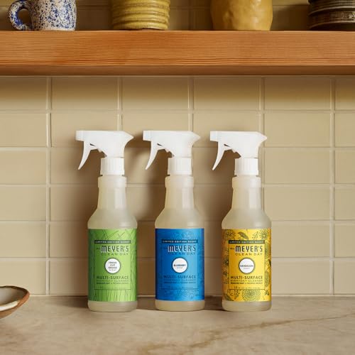 Mrs. MEYER'S CLEAN DAY Multi-Surface Everyday Cleaner, Blueberry Scent, 16 Fl Oz Bottle - 3 Pack