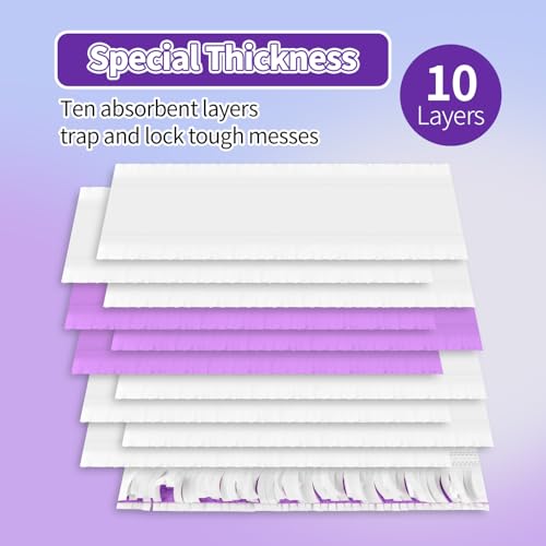 ZHAYAO 10 Pack Disposable Power Mop Pads for Swiffer Power Mop Pads, Compatible with Swiffer Power Mop Refills, Unscented Spray Replacement Floor Cleaning Refills for urface/Hardwood Floor Cleaning