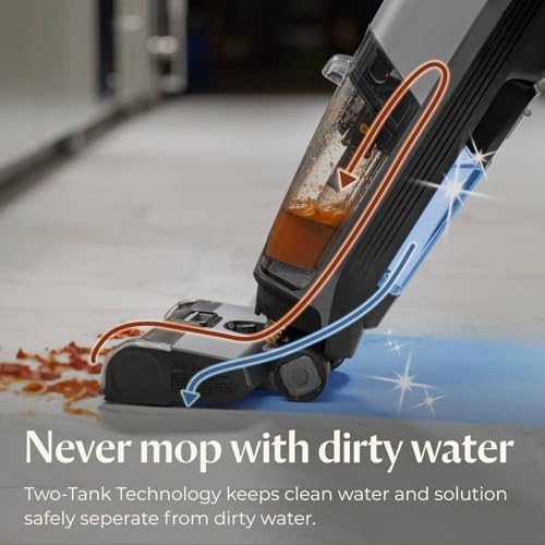 Bissell CrossWave OmniForce Cordless Wet Dry Vacuum Mop, Multi-Surface Floor Cleaner with Tangle-Free Brush Roll & Dedicated Dry Vacuum Mode for Hard Floors & Area Rugs, 3882