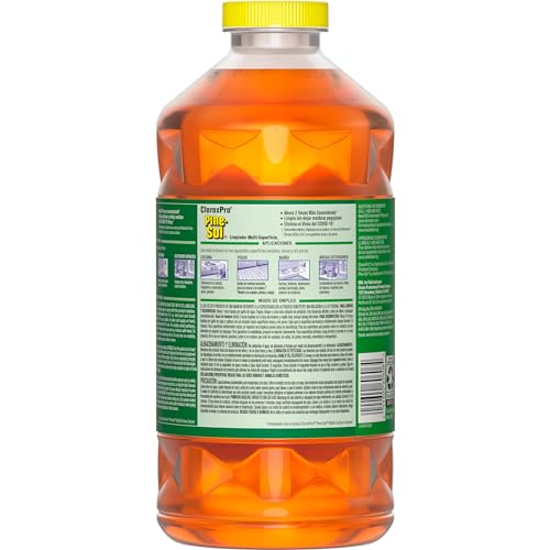CloroxPro Pine-Sol Multi-Surface Cleaner, Clorox All Purpose Cleaner, Tackles Allergens, Odor, Dirt, Grime and Grease, Original Pine, 80 fl. oz., Pack of 3