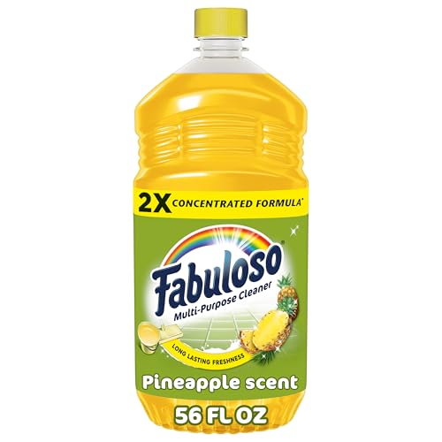 Fabuloso Multi-Purpose Cleaner, 2X Concentrated Formula, Floor Cleaner, Pineapple Scent, 56 fl oz