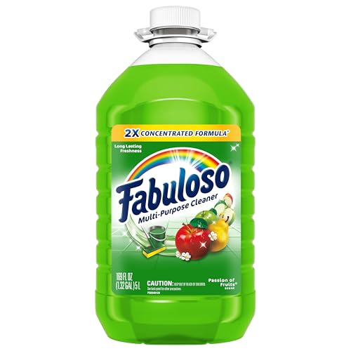 Fabuloso 2X Multi-Purpose Cleaner, No Rinse Floor Cleaner, Long-Lasting Freshness, Passion of Fruits Scent, 169 fl oz
