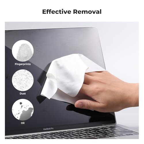 K&F CONCEPT 10 Pack Microfiber Cleaning Cloths，Washable Reusable 6x6in Vacuum Wrapped Lint Free Glasses Cloth for Glasses, Lens, Screens & More