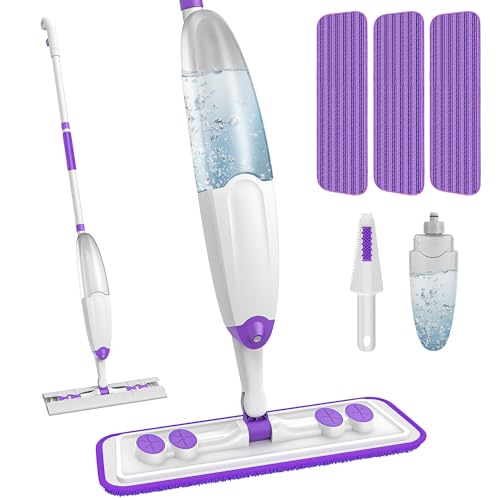 TINA&TONY Spray Mop for Floor Cleaning: Wet Dry Mop with Microfiber Washable Reusable Pads for Household Kitchen Hardwood Vinyl Floors