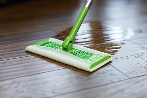 Amazon Basics Wet Mopping Cloth Refills, Multi-Surface Floor Cleaning, Fresh Scent, Low Streak, Disposable, 24 Count (Fits Swiffer Sweeper Mop Heads)