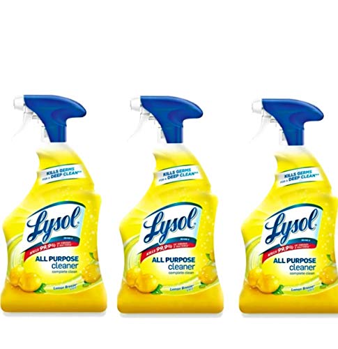 Lysol Disinfectant Spray, Lemon Breeze, 19 fl oz (Pack of 3)