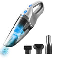 DEKOPRO Cordless Handheld Portable Vacuum Cleaner, Small Rechargeable with 8000PA Powerful Suction, Car Vacuum with Multi Accessories to Clean Home, Pet Hair and Car, White