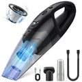 BSRCO Handheld Vacuum Cordless Rechargeable, 3-in-1 Car Vacuum Portable with LED Light & USB Charge, 1.65Lbs Lightweight Hand Vacuum Cleaner for Pet Hair, Home, Car Interior