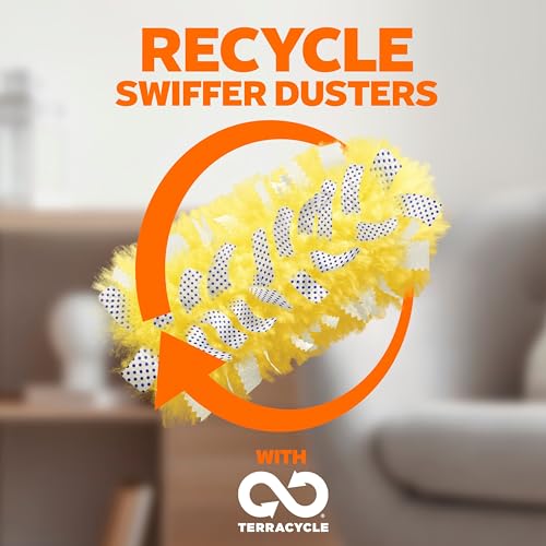 Swiffer Duster Kit with 3 ft Extendable Handle, Heavy Duty Dusting Starter Kit with 3 Refills, for Ceiling Fans, Vents and Hard to Reach Places