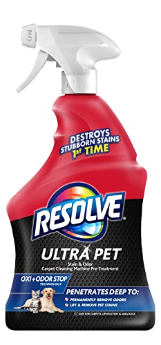 Resolve Ultra Pet Carpet Cleaner Spray – for Removal of Pet Stains & Odors, 32oz