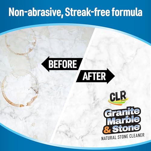 CLR Clean & Clear Stone, Granite, Marble, and Stone Cleaner, 12 Ounce Aerosol Spray Can (Packaging May Vary)