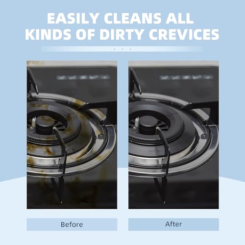 TQRR 3Pcs Hard Bristle Crevice Cleaning Brush, Scrub Brush, Kitchen Sink Cleaning Brush, Grout Brush, Corner Brush Cleaning Tools for Toilet, Bathroom, Gap, Home, Household, Window (3, Black)