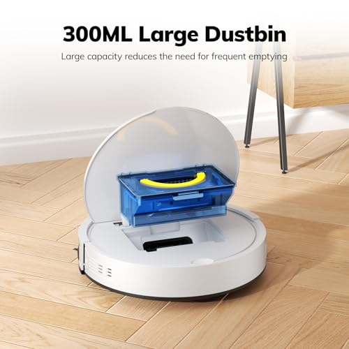 ILIFE V2 Robot Vacuum Cleaner, Tangle-Free Suction, 120 Mins Runtime, Slim, Self-Charging Robotic Vacuum Cleaner, Ideal for Pet Hair and Hard Floors