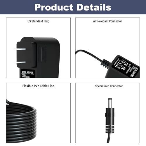 8.4V Charger for Casabella Spin Scrubber Compatible with Casabella 8501010 Spin Scrubber 7.4V 2000mAh Battery Charger Power Adapter Supply Cord