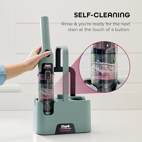 Shark StainForce Cordless Spot Cleaner, Dual-Activated Easy Spray Formula, OXY-Powered Stain Cleaning, Indoor + Outdoor, Carpets, Upholstery, Car Seats & Stairs, Pet Urine & Odor Remover, HX101