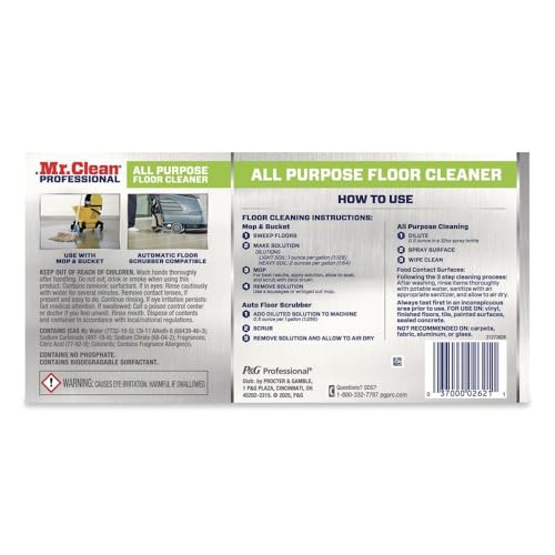 Mr. Clean 2621 Low-Suds Finished Floor Cleaner - 3 / CS