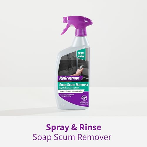 Rejuvenate Soap Scum Remover, 24 Ounces, Easily Dissolves Soap Scum Without Scrubbing
