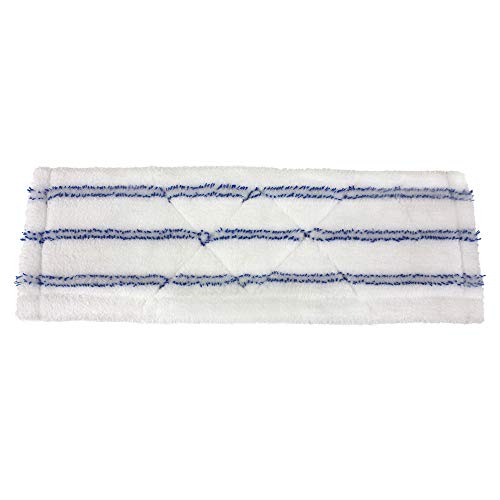 Mr. Clean Microfiber Wet/Dry Mop Machine-Washable Refill Head, White/Blue