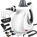 Phueut Pressurized Handheld Multi-Surface Natural Steam Cleaner with 12 pcs Accessories, Multi-Purpose Steamer for Home Use, Steamer for Cleaning Floor, Upholstery, Grout and Car