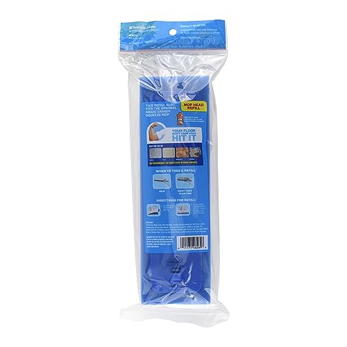 Mr. Clean Magic Eraser Extra Power Floor Mop Foam Refill Head with Water-Activated Micro-Scrubbers, White/Blue