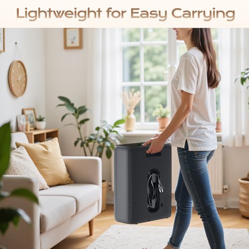 ZONGALL Touchless Vacuum Automatic Dustpan with Extra Filter, Hair Vacuum for Salons Pet Hair Food Dirt Home Kitchen, 6L Large Capacity Electric Dustpan Canister Vacuum Cleaner, 18000Pa Strong Suction
